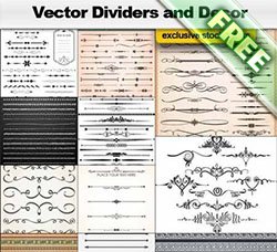 花纹底纹图案：Vector Dividers Collection